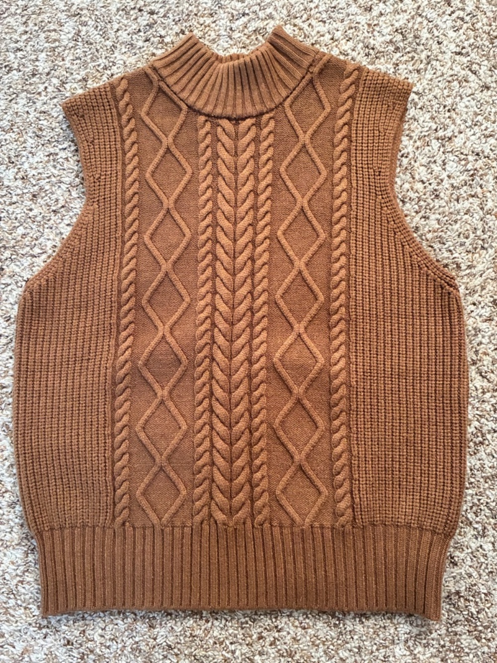 Varley Joilette Roll Neck Carmel Sweater Vest - Picture 3 of 6